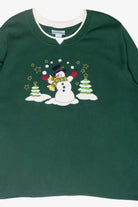 Snowman Vintage Ugly Christmas Sweatshirt (1990s)