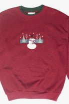 Snowman Vintage Ugly Christmas Sweatshirt (1990s)