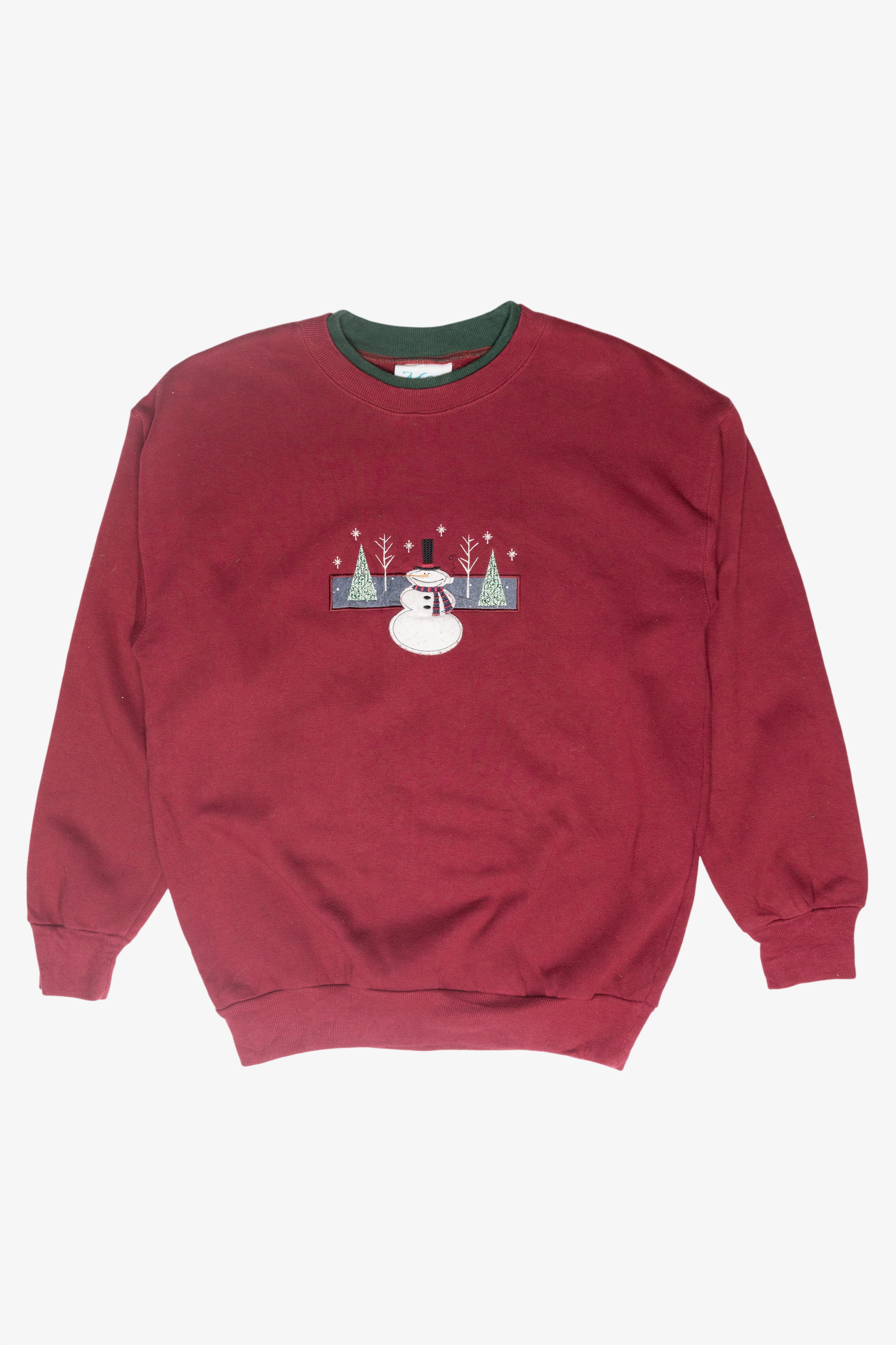 Snowman Vintage Ugly Christmas Sweatshirt (1990s)