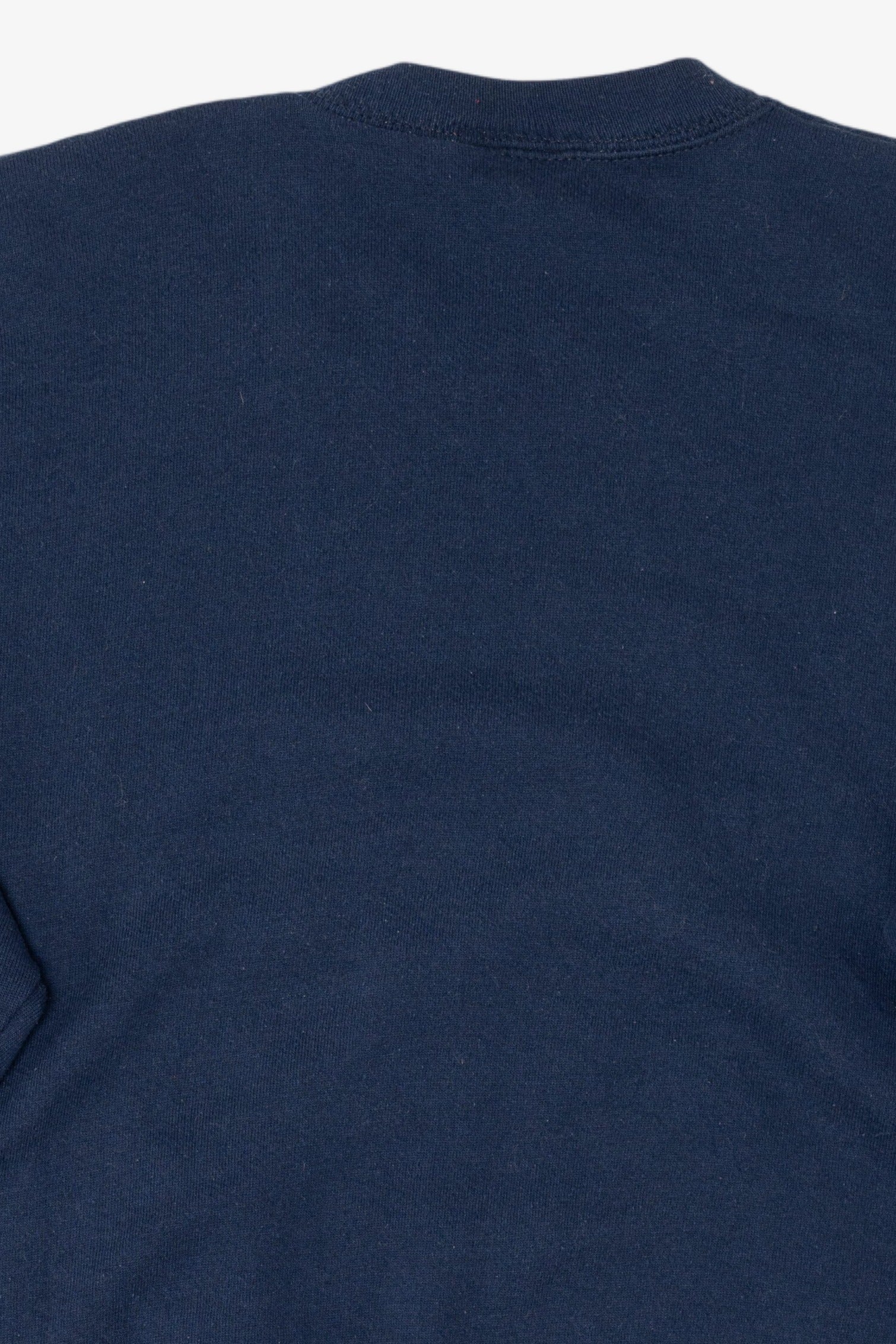 Vintage Navy Blue P.S Originals Winter Landscape Christmas Sweatshirt (1990s)