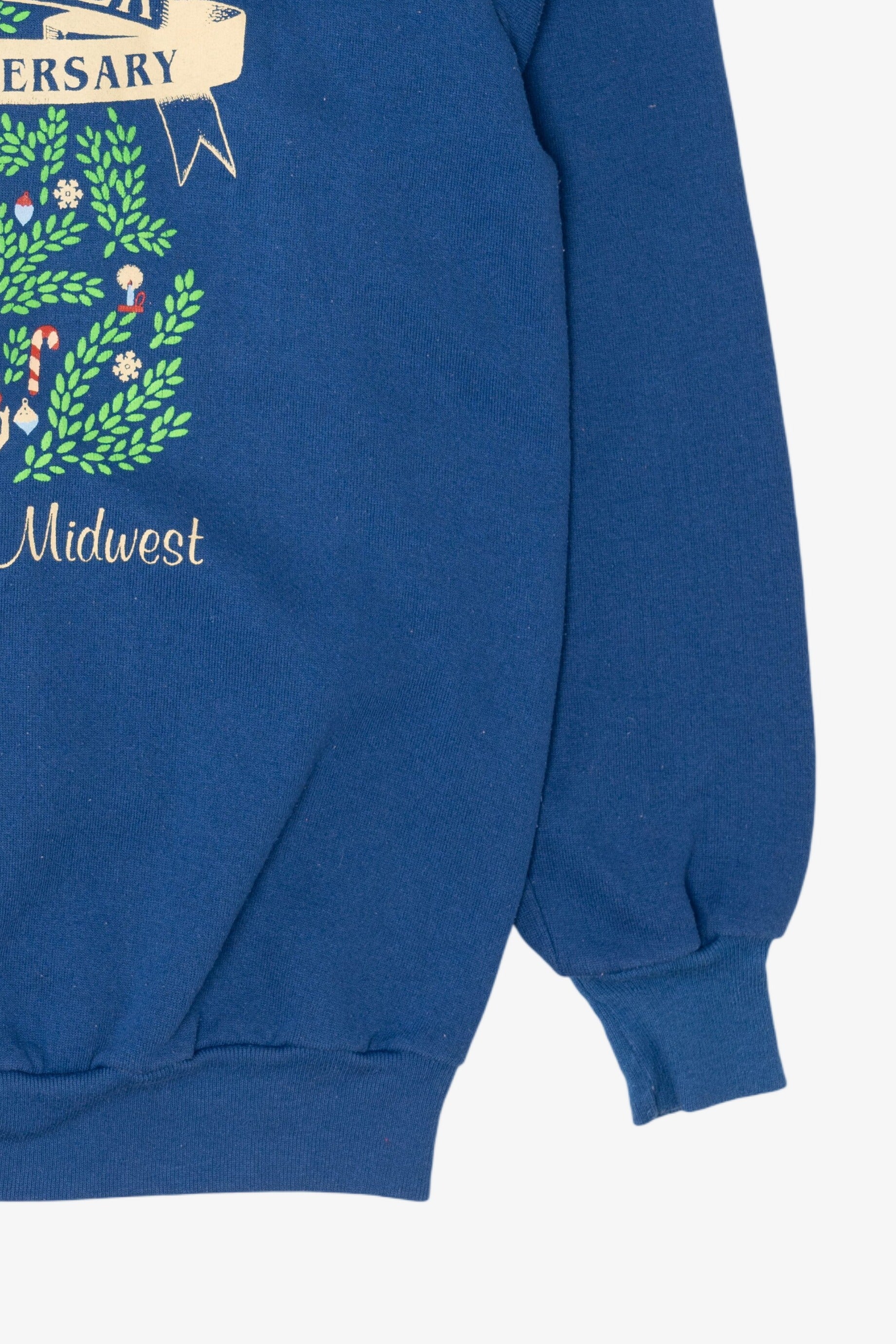 Vintage Blue"The Nutcracker" 100th Ballet Midwest Anniversary Christmas Raglan Sweatshirt (1990s)