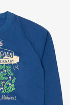 Vintage Blue"The Nutcracker" 100th Ballet Midwest Anniversary Christmas Raglan Sweatshirt (1990s)