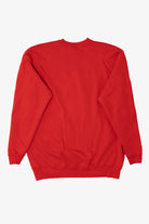 Vintage Red Oneita Embroidered "Minnesota" Lights Ugly Christmas Sweatshirt (1990s)