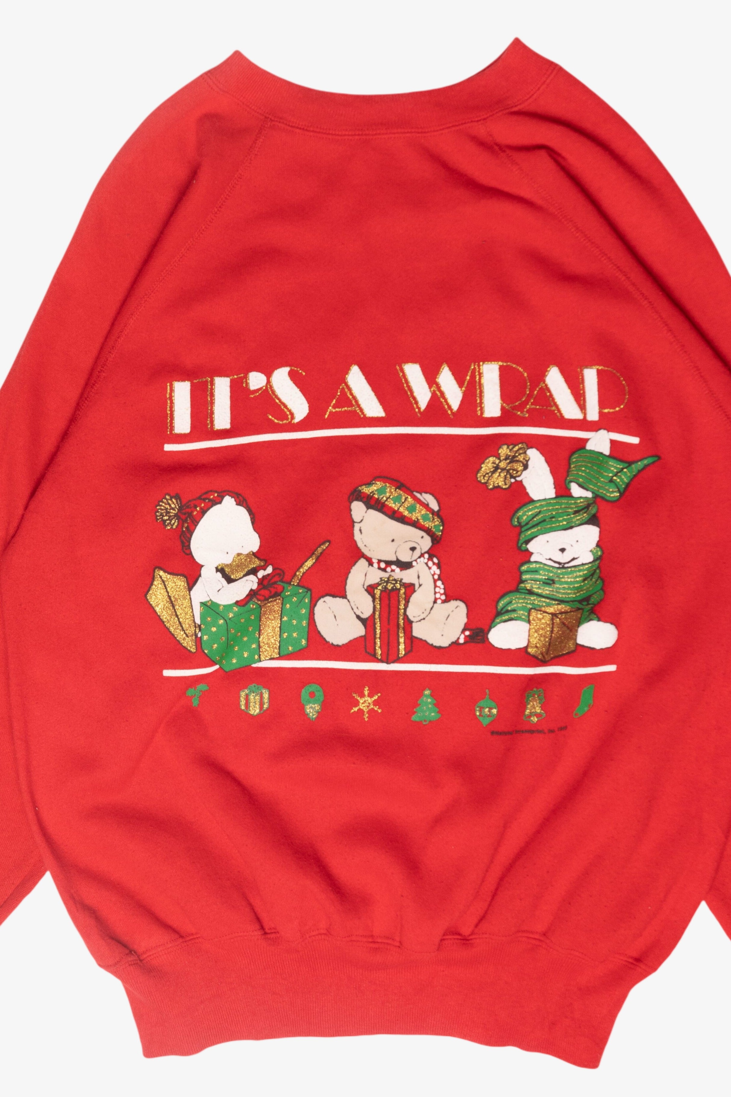 It's A Wrap Presents Ugly Christmas Sweatshirt (1990s)
