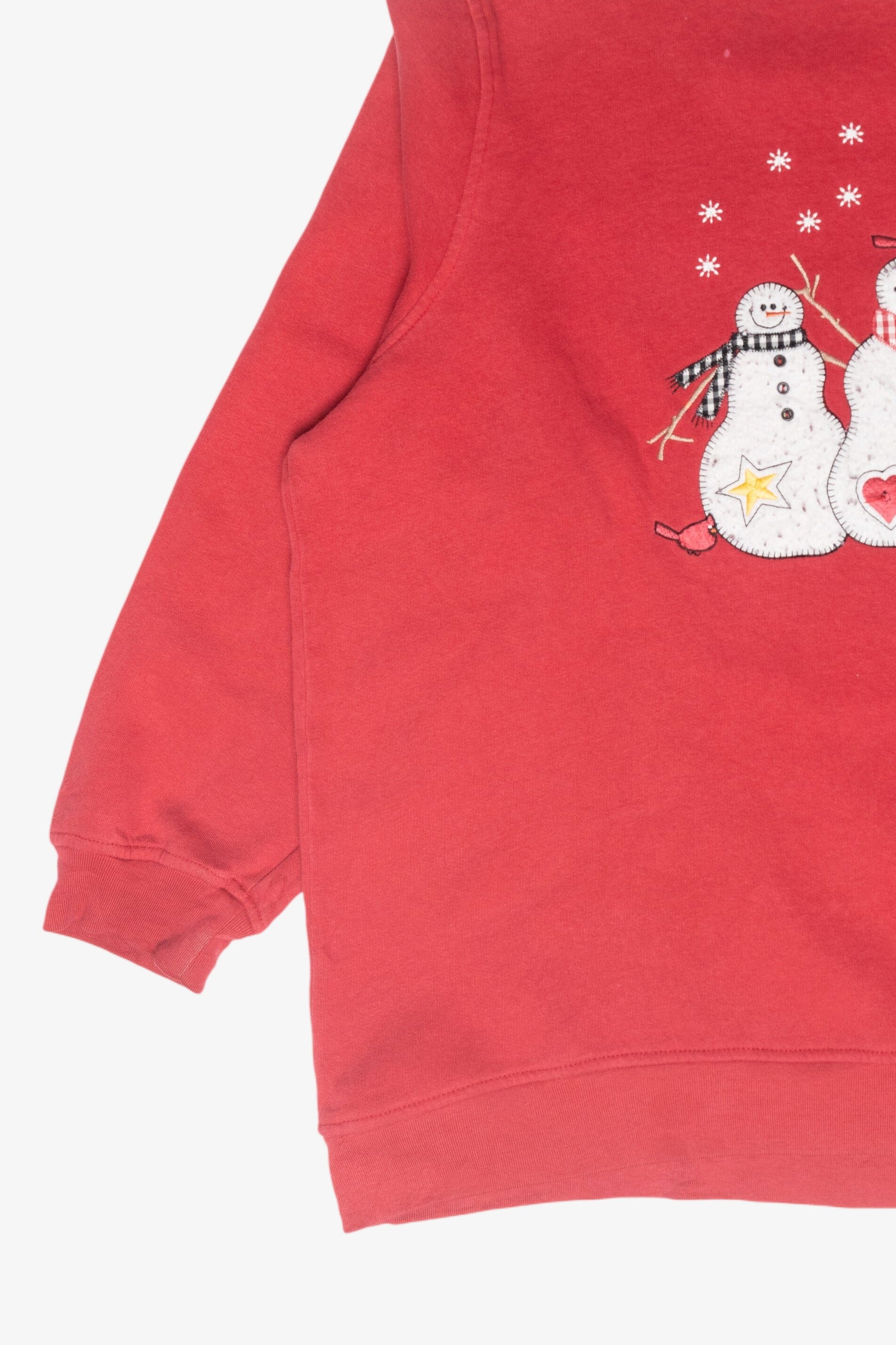 Snowmen Cardinals Vintage Ugly Christmas Sweatshirt (1990s)