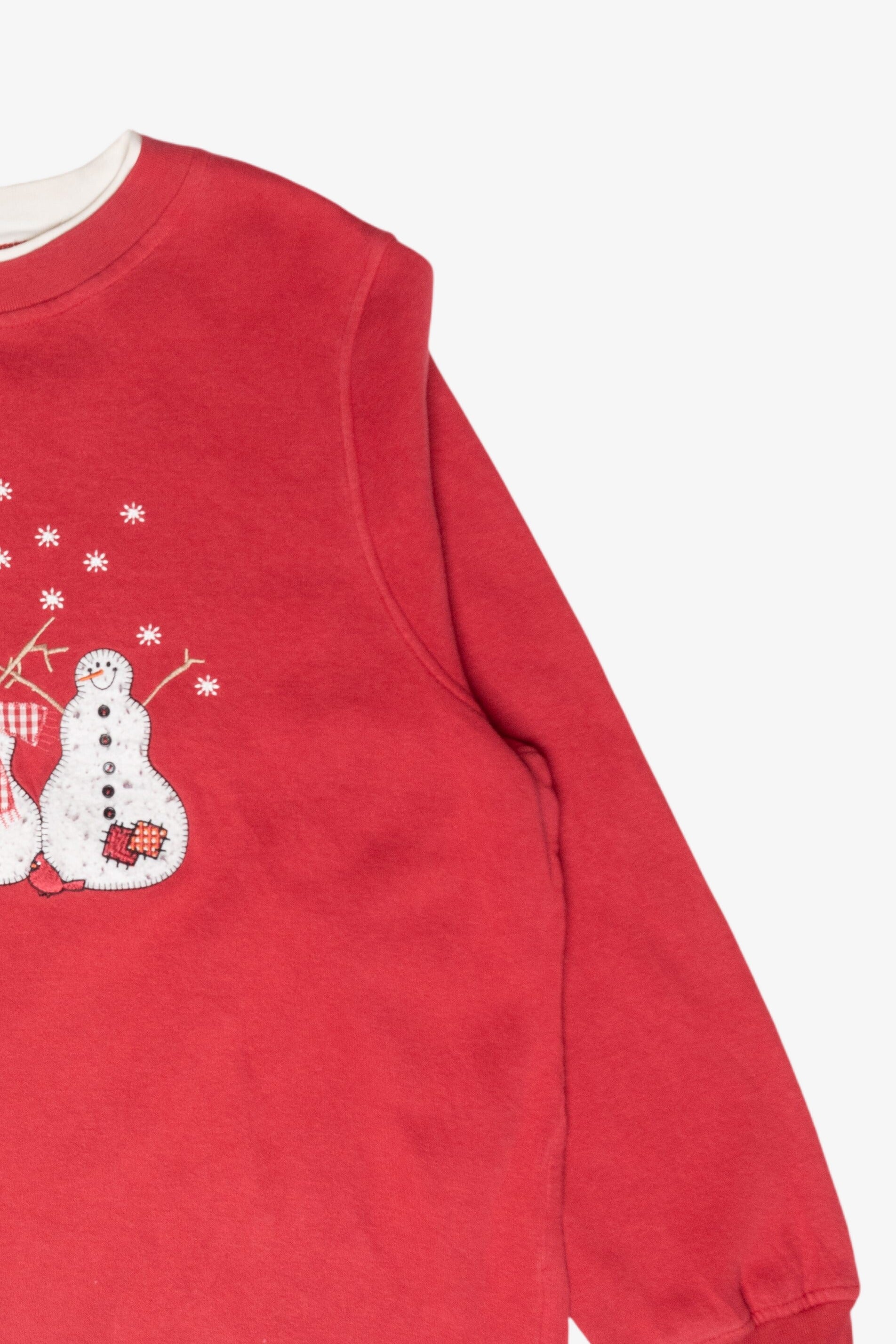 Snowmen Cardinals Vintage Ugly Christmas Sweatshirt (1990s)