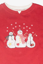 Snowmen Cardinals Vintage Ugly Christmas Sweatshirt (1990s)