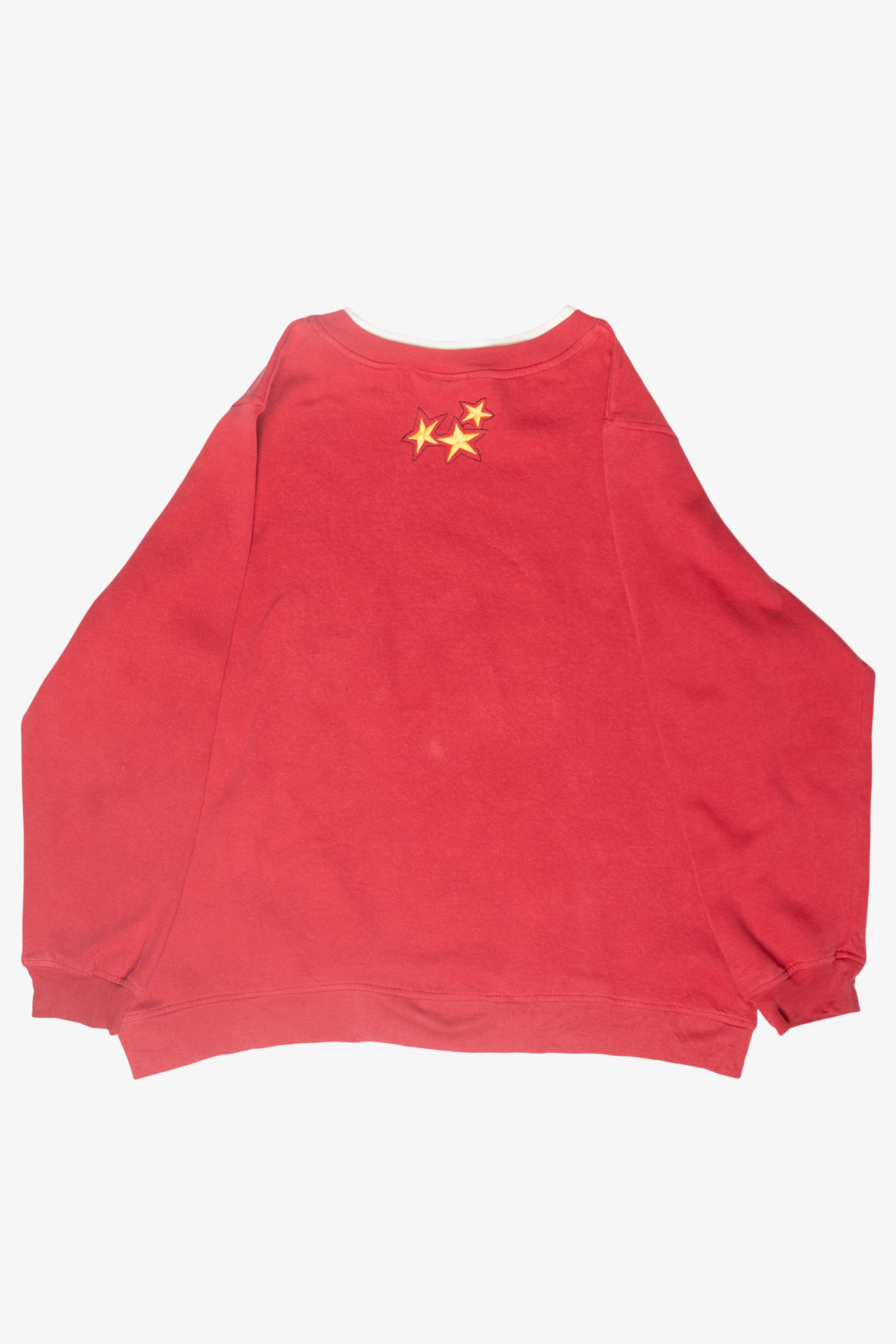 Snowmen Cardinals Vintage Ugly Christmas Sweatshirt (1990s)