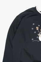 Animal Print Snowman Vintage Ugly Christmas Sweater (2000s)