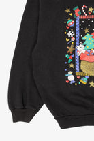 Vintage Kids Santa Ugly Christmas Turtleneck Sweatshirt (1990s)