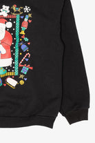 Vintage Kids Santa Ugly Christmas Turtleneck Sweatshirt (1990s)