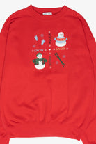 Snowman Friends Vintage Christmas Sweatshirt (1990s)