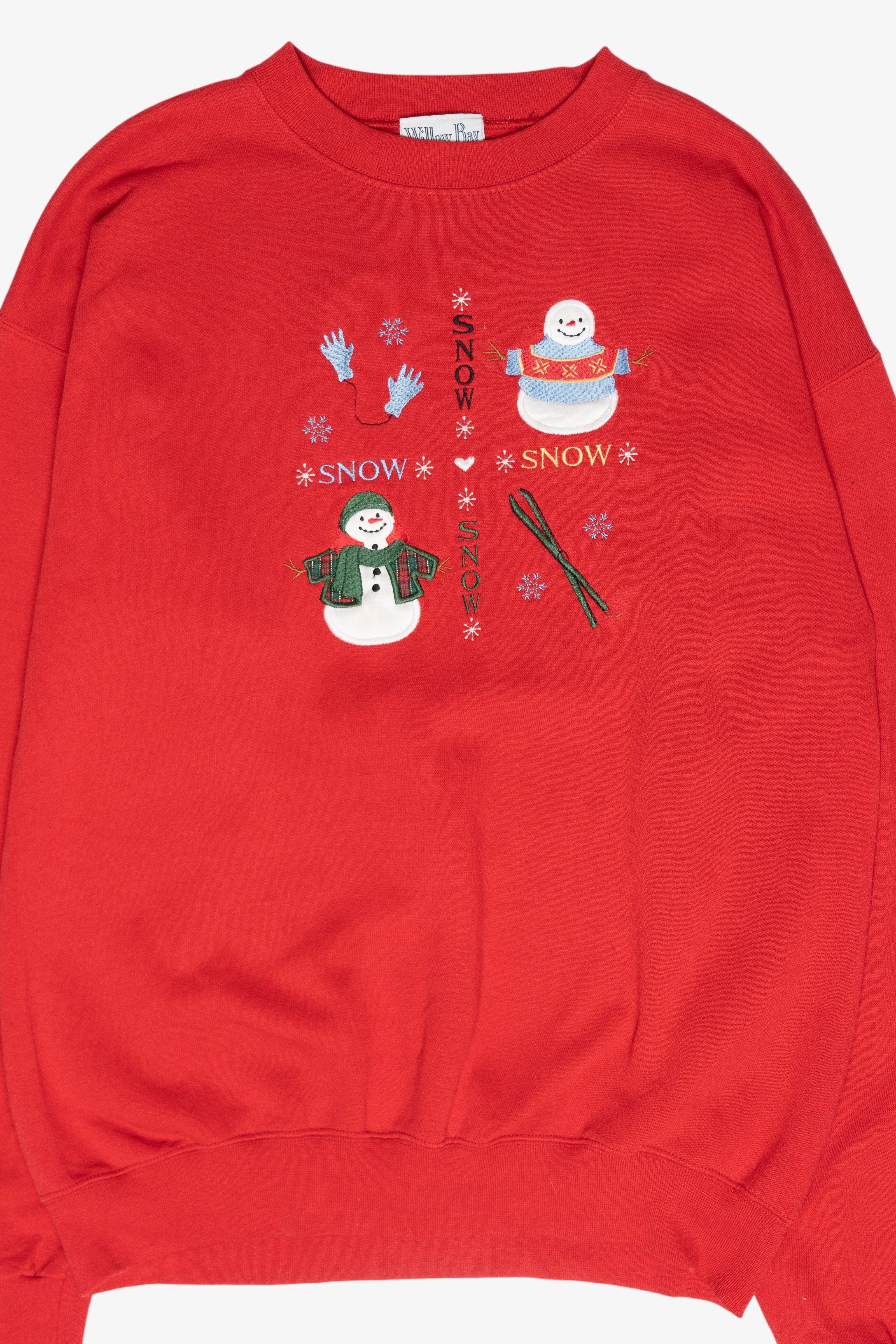 Snowman Friends Vintage Christmas Sweatshirt (1990s)