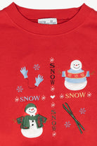 Snowman Friends Vintage Christmas Sweatshirt (1990s)