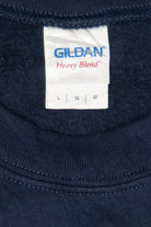 Navy Blue Gildan "Chug Chug Chug" Ugly Christmas Sweatshirt (2010s)