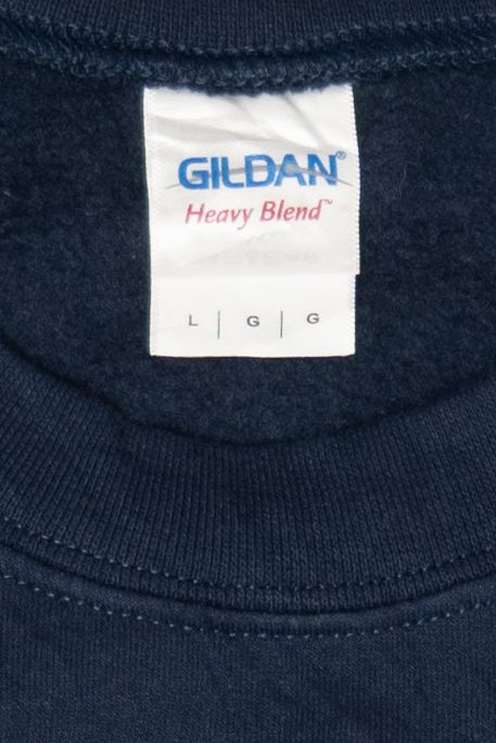 Navy Blue Gildan "Chug Chug Chug" Ugly Christmas Sweatshirt (2010s)
