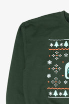 Dark Green Minnesota Aurora Ugly Christmas Sweatshirt (2020s)