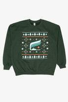 Dark Green Minnesota Aurora Ugly Christmas Sweatshirt (2020s)