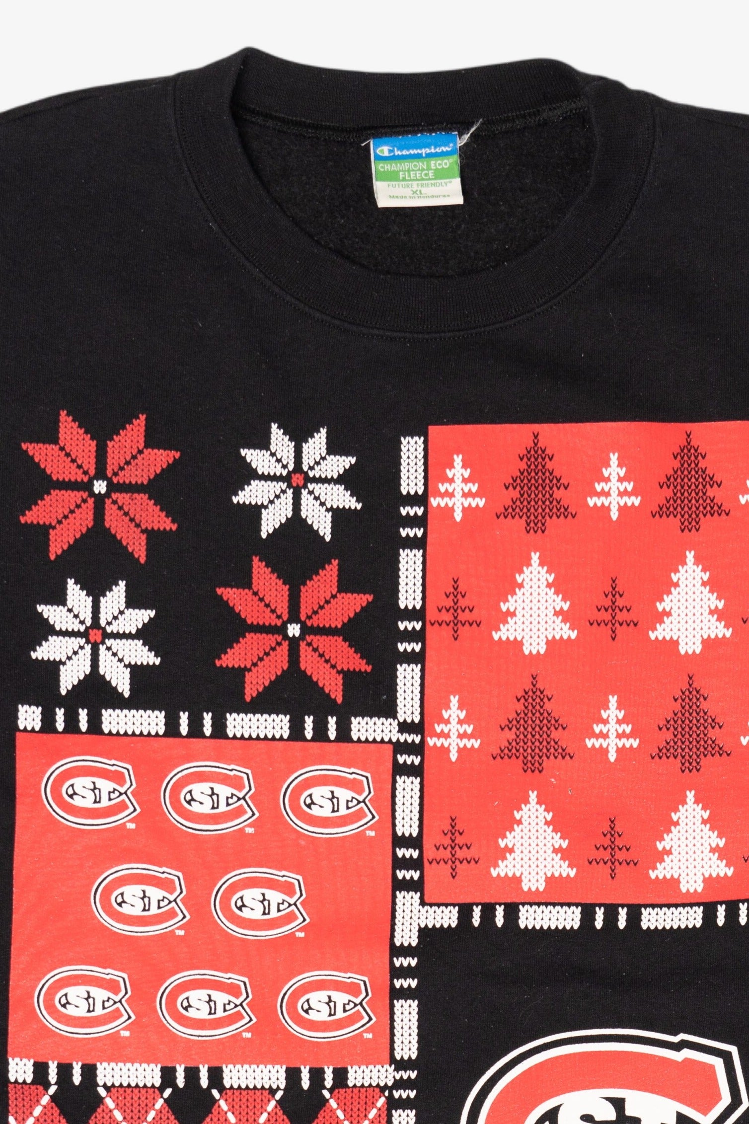 Vintage St. Cloud State University Ugly Christmas Sweatshirt (1990s)