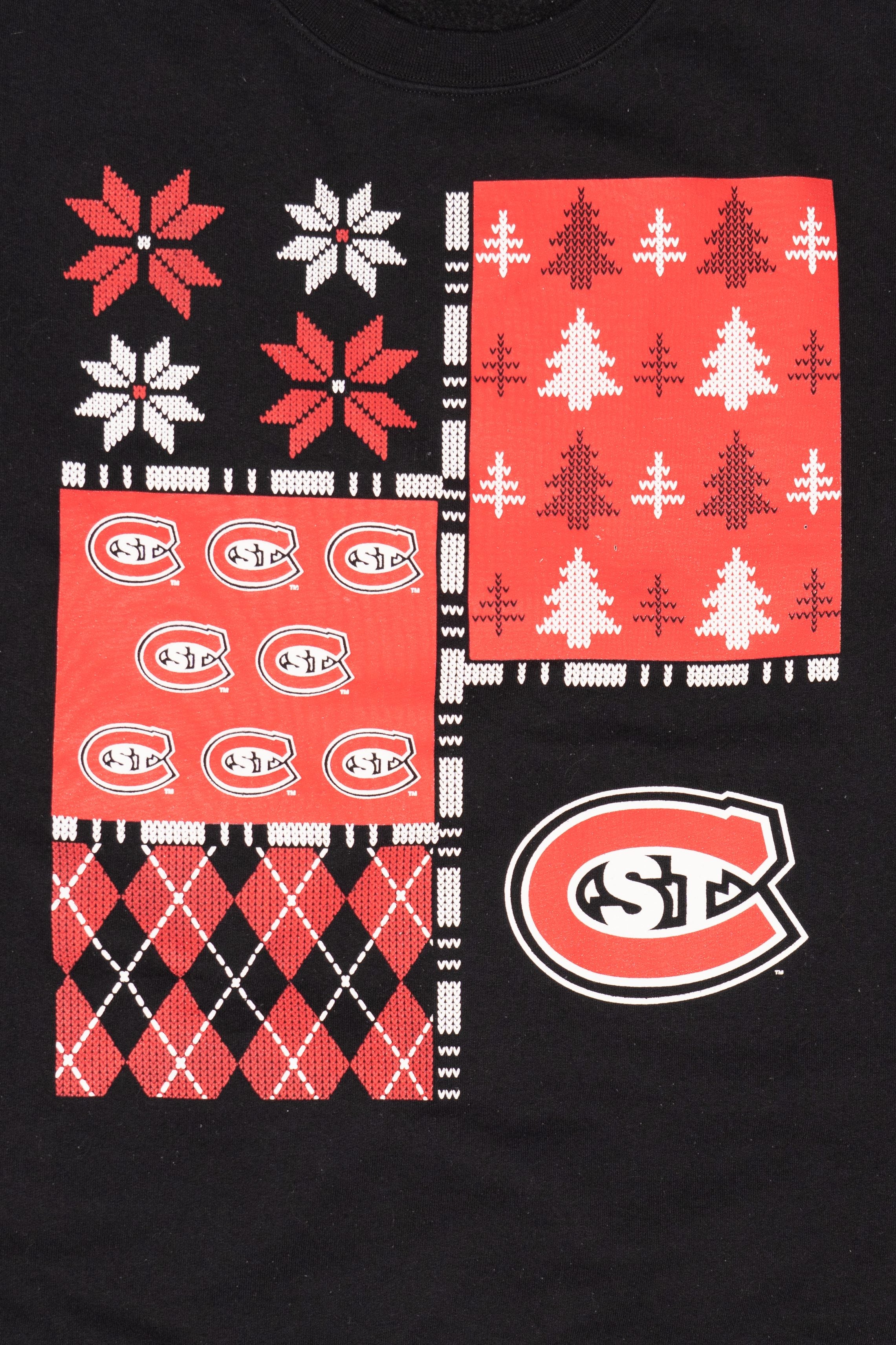 Vintage St. Cloud State University Ugly Christmas Sweatshirt (1990s)