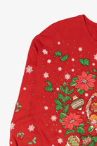 Vintage Red Nutcracker "Seasons Greetings" Ugly Christmas Sweatshirt (1990s)