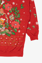 Vintage Red Nutcracker "Seasons Greetings" Ugly Christmas Sweatshirt (1990s)