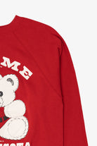 Vintage "Hug Me In Minnesota" Teddy Bear Raglan Ugly Christmas Sweatshirt (1990s)