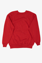 Vintage "Hug Me In Minnesota" Teddy Bear Raglan Ugly Christmas Sweatshirt (1990s)