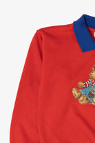 Vintage Red Fleece Forward Teddy Bears Ugly Christmas Sweatshirt (1980s)