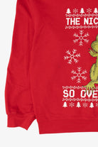 The Grinch "The Nice List Is So Overrated" Ugly Christmas Sweatshirt (2010s)