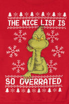 The Grinch "The Nice List Is So Overrated" Ugly Christmas Sweatshirt (2010s)