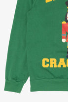 Green "Lets Get Cracking" Nutcracker Ugly Christmas Sweatshirt (2010s)
