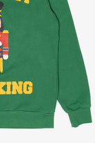 Green "Lets Get Cracking" Nutcracker Ugly Christmas Sweatshirt (2010s)