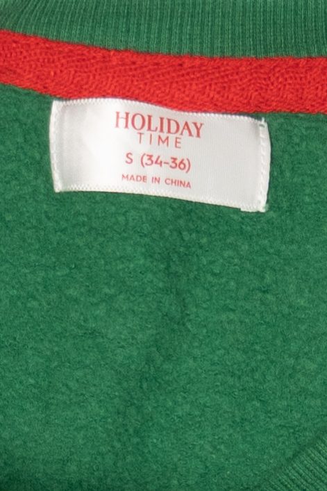 Green "Lets Get Cracking" Nutcracker Ugly Christmas Sweatshirt (2010s)