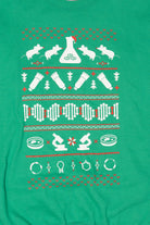 Green Zymo Research Lab Ugly Christmas Sweatshirt (2010s)