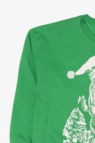 Green Dinosaur T-Rex Santa Ugly Christmas Sweatshirt (2010s)