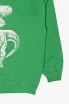 Green Dinosaur T-Rex Santa Ugly Christmas Sweatshirt (2010s)