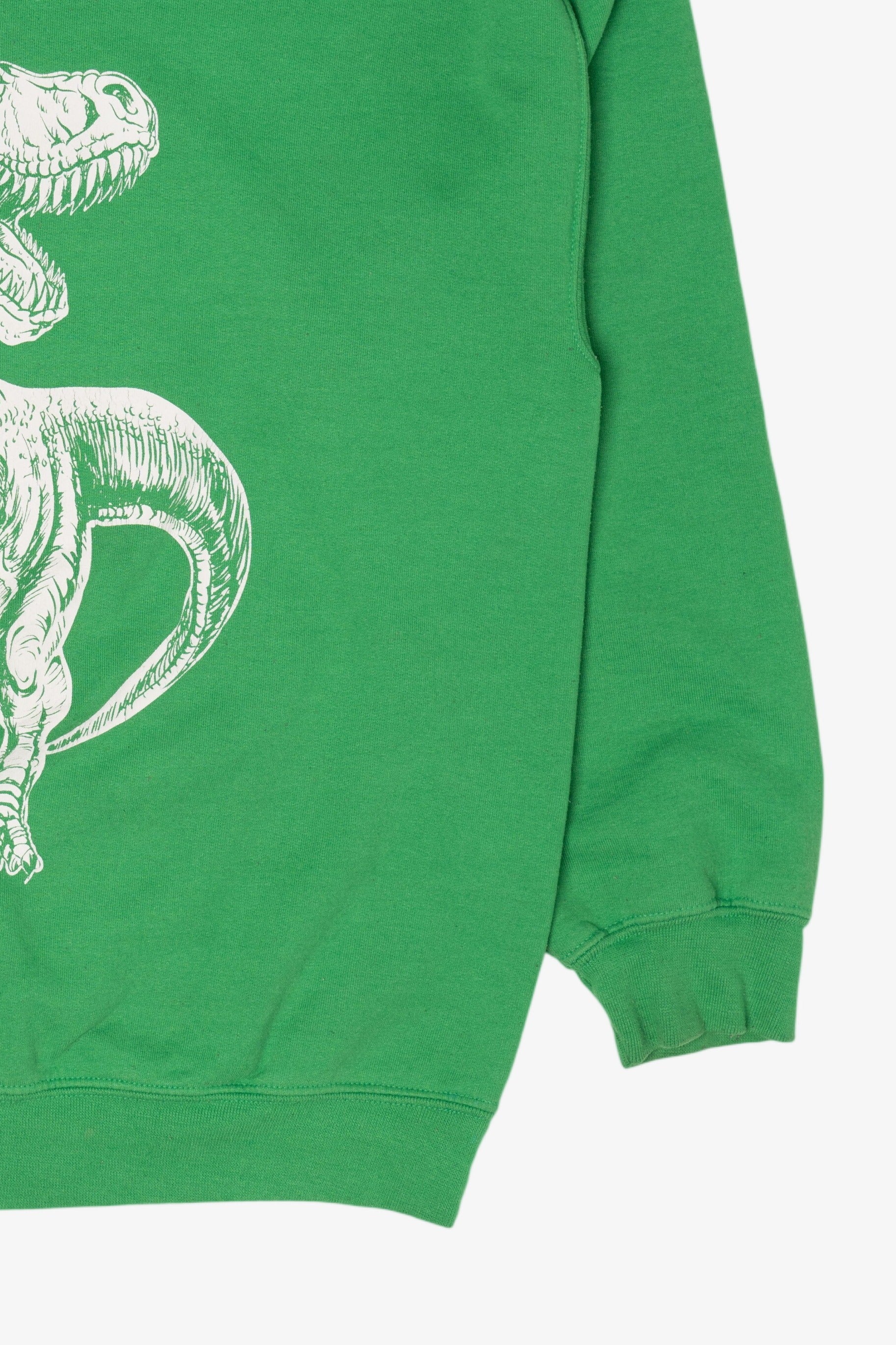 Green Dinosaur T-Rex Santa Ugly Christmas Sweatshirt (2010s)