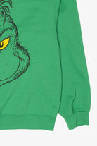 Green Grinch Face Ugly Christmas Sweatshirt (2010s)