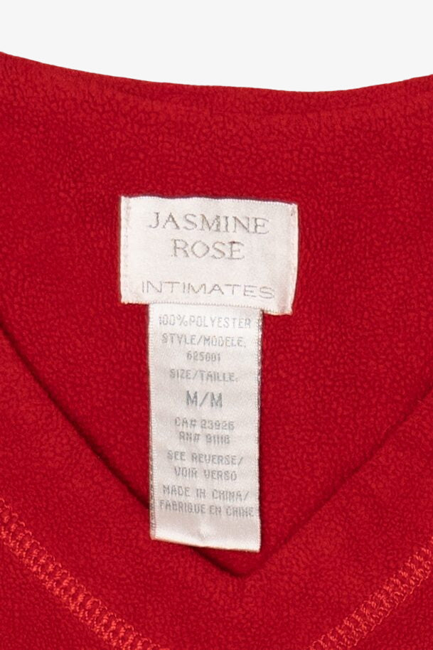 Vintage Red Jasmine Rose Penguins Ugly Christmas Pullover (2000s)