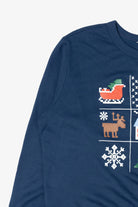 Navy Blue Tic Tac Toe Christmas Sweatshirt (2020s)