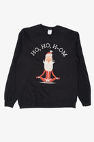 Black Port & Company Santa "Ho Ho H-Om" Ugly Christmas Sweatshirt (2010s)