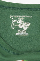 Green Just My Style Santa "Happy Holidays" Ugly Christmas Sweatshirt (2010s)