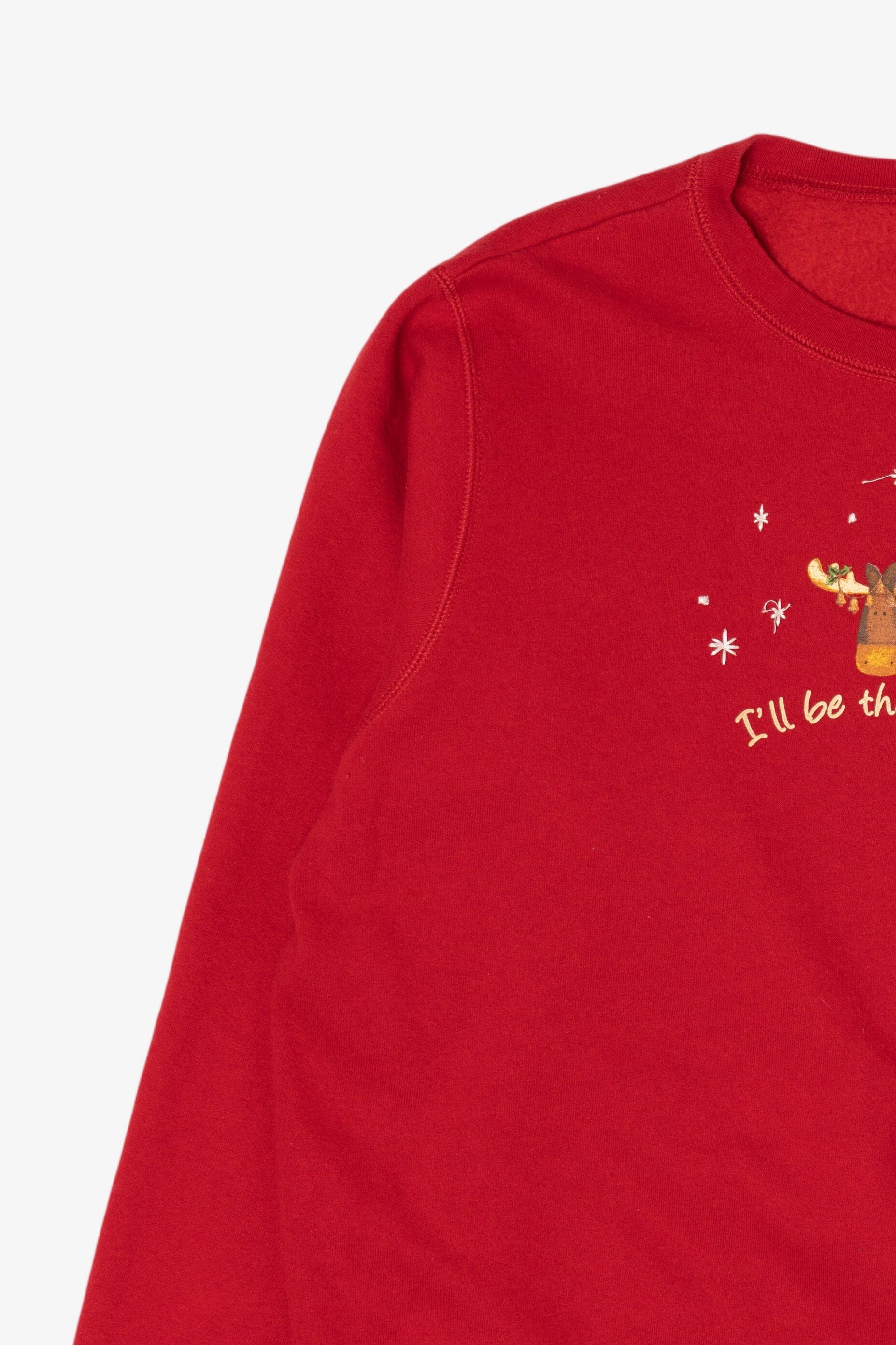 Red Hanes Moose Ugly Christmas Sweatshirt (2010s)
