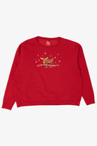 Red Hanes Moose Ugly Christmas Sweatshirt (2010s)