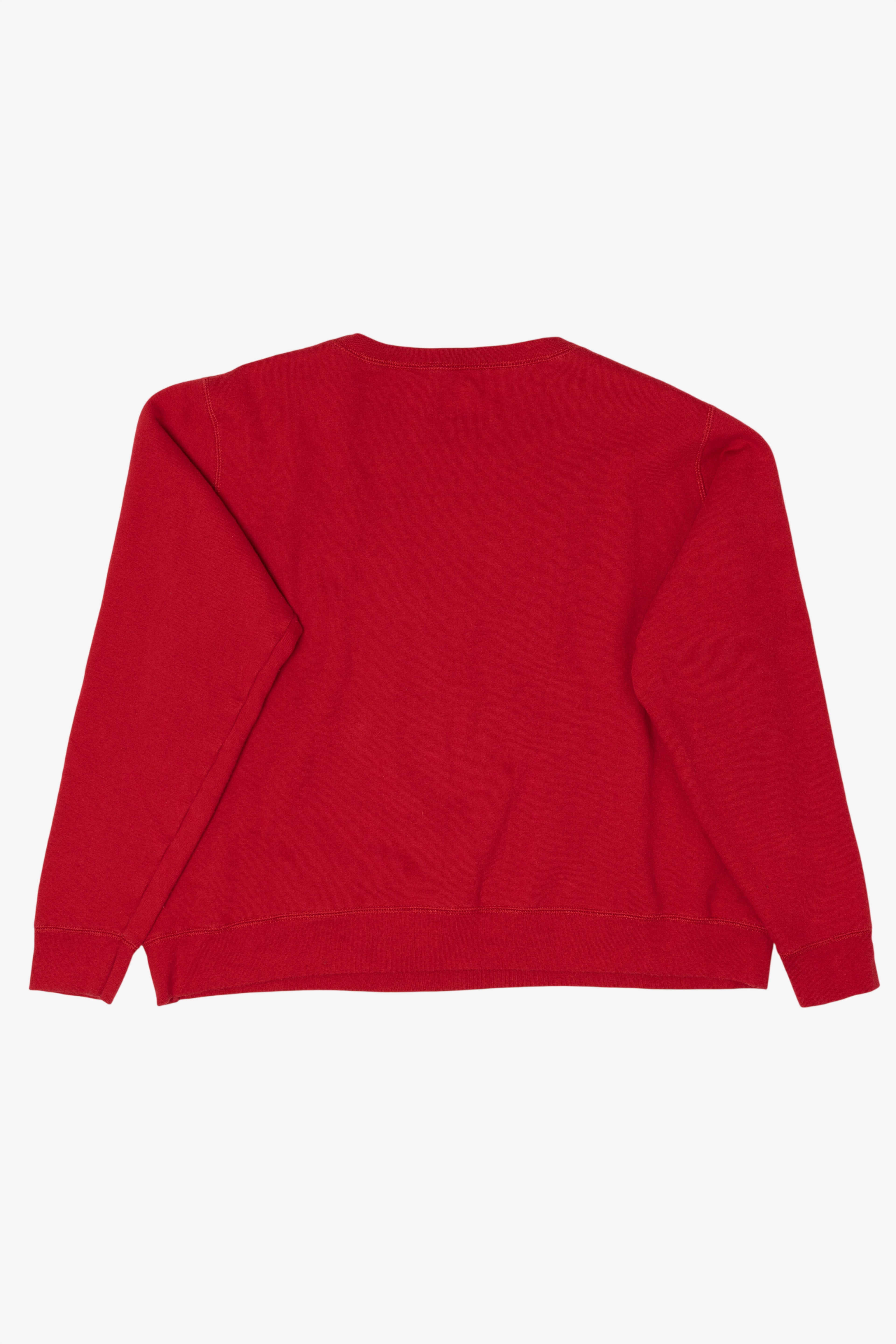 Red Hanes Moose Ugly Christmas Sweatshirt (2010s)
