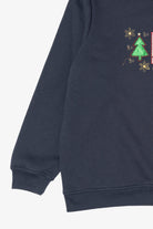 Navy Blue Kim Rogers Trees Ugly Christmas Sweatshirt (2010s)