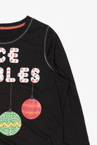 Black F&F Ornaments "Nice Baubles" Ugly Christmas Sweatshirt (2010s)