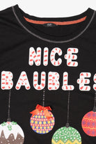 Black F&F Ornaments "Nice Baubles" Ugly Christmas Sweatshirt (2010s)