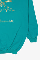 Vintage Aqua Gildan Angels Ugly Christmas Sweatshirt (2000s)